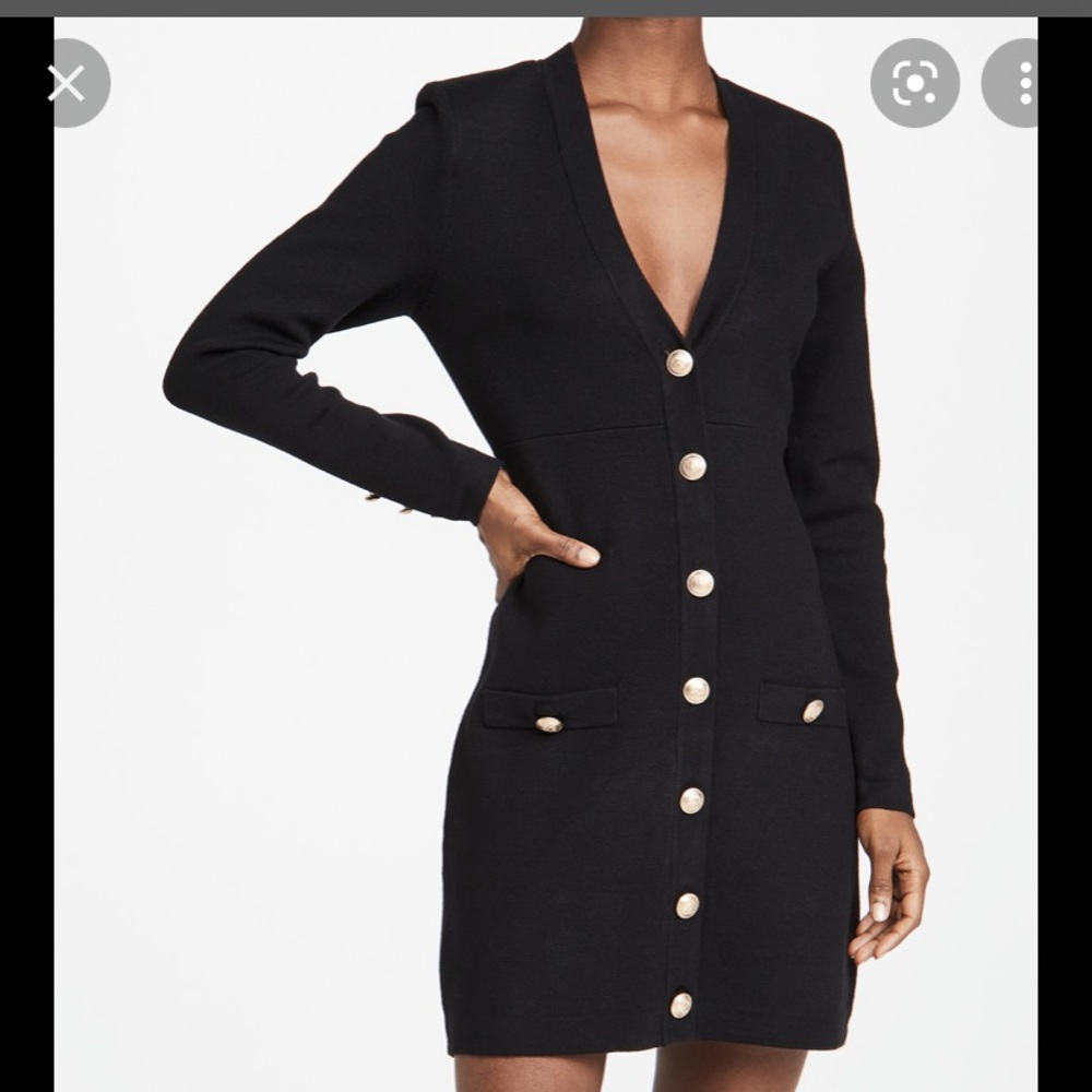 L’agence Black Breanna Dress sz S